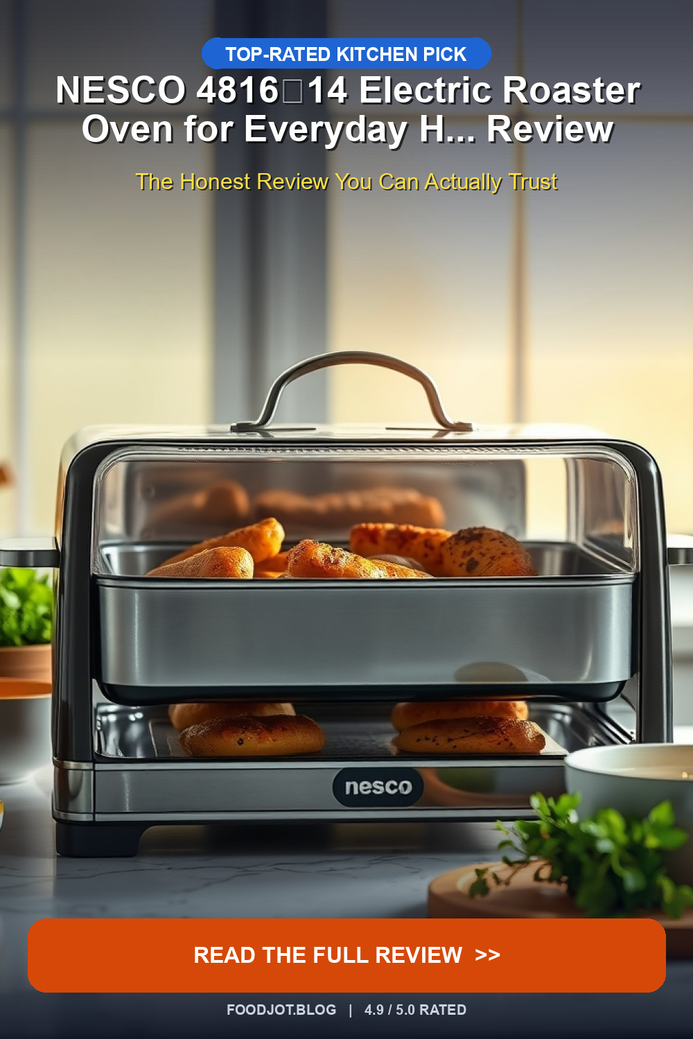 NESCO 4816‑14 Electric Roaster Oven for Everyday H... - Pinterest Pin
