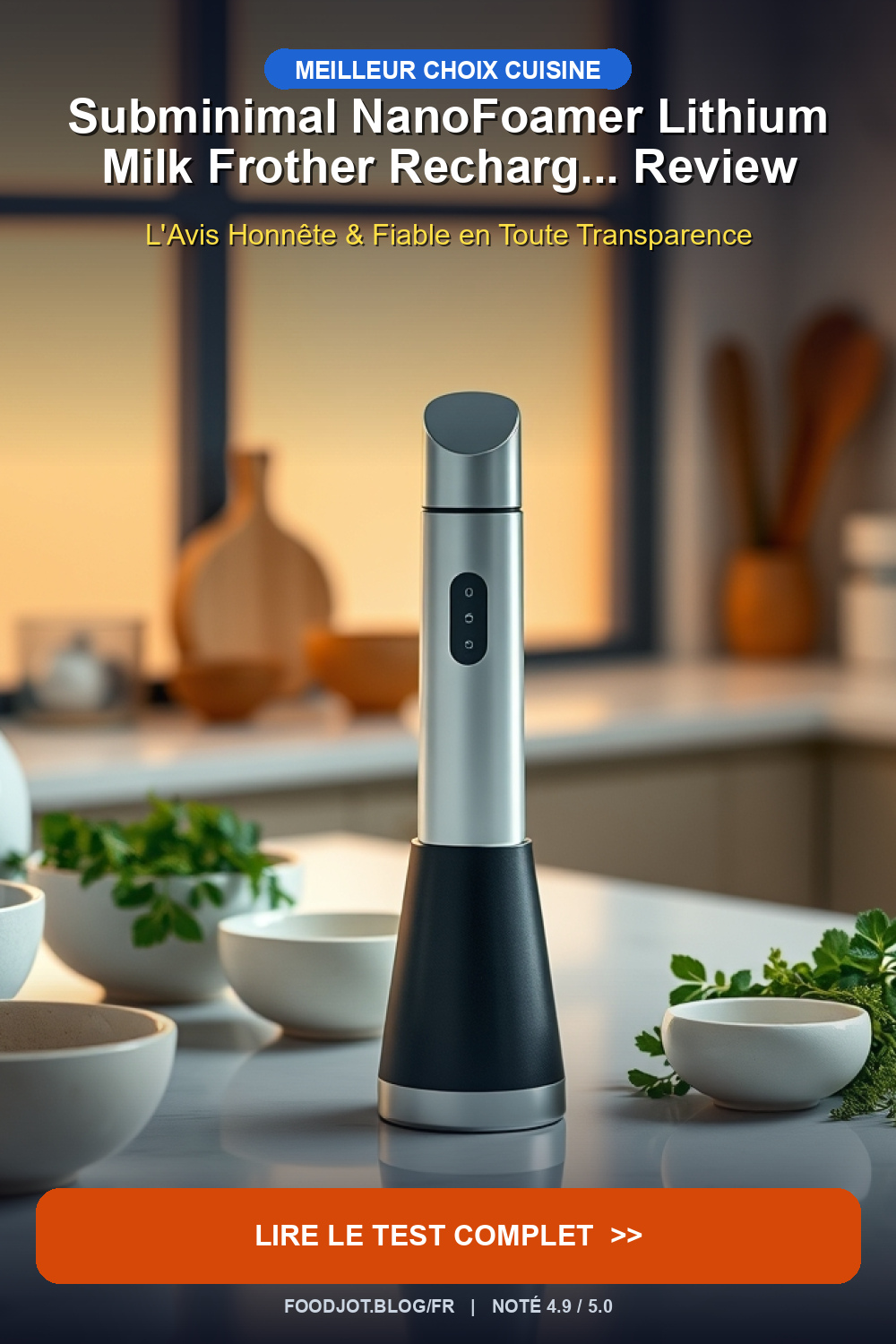 Subminimal NanoFoamer Lithium Milk Frother Recharg... - Pinterest Pin