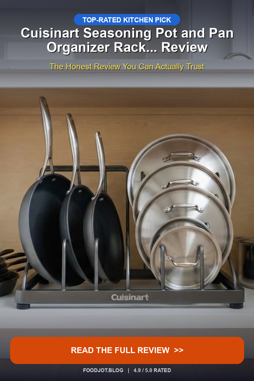 Cuisinart Seasoning Pot and Pan Organizer Rack... ... - Pinterest Pin
