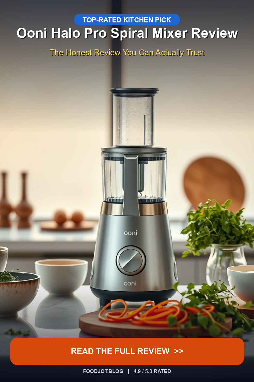 Ooni Halo Pro Spiral Mixer Review - Pinterest Pin