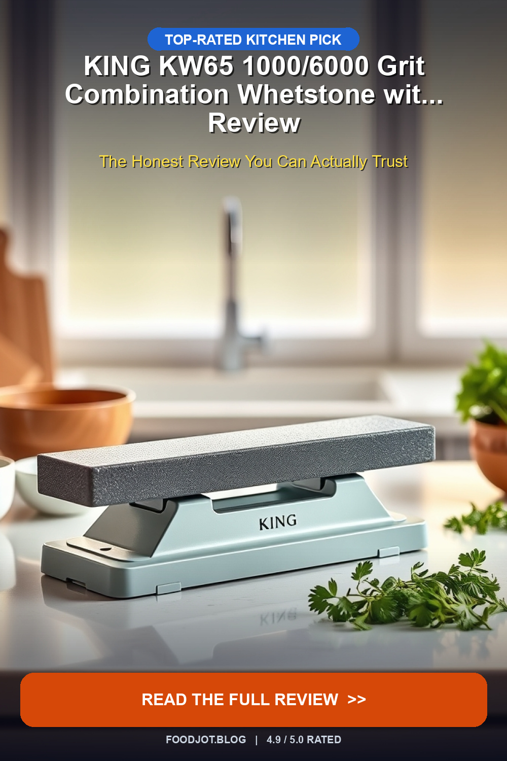 KING KW65 1000/6000 Grit Combination Whetstone wit... - Pinterest Pin