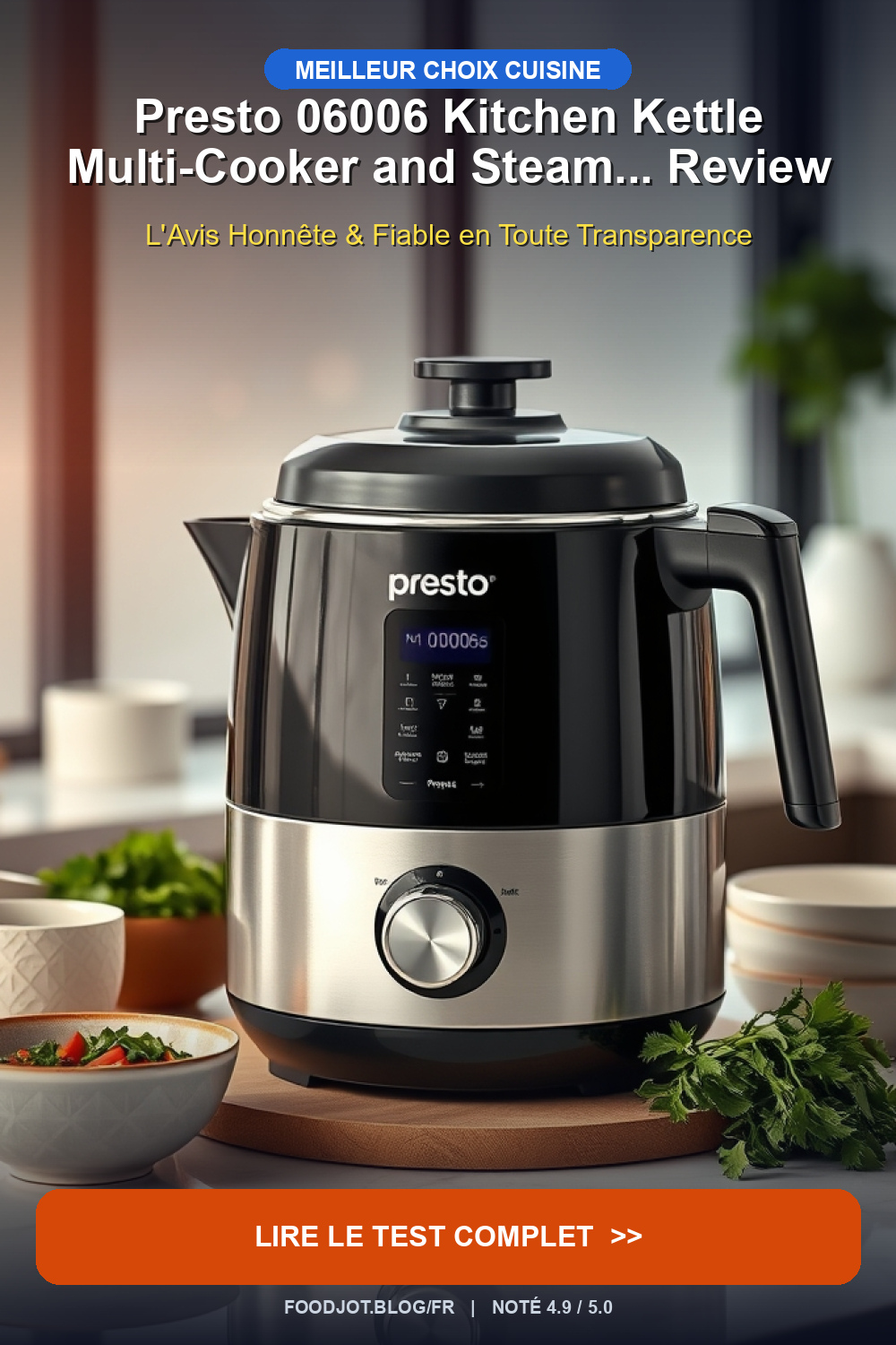 Presto 06006 Kitchen Kettle Multi-Cooker and Steam... - Pinterest Pin