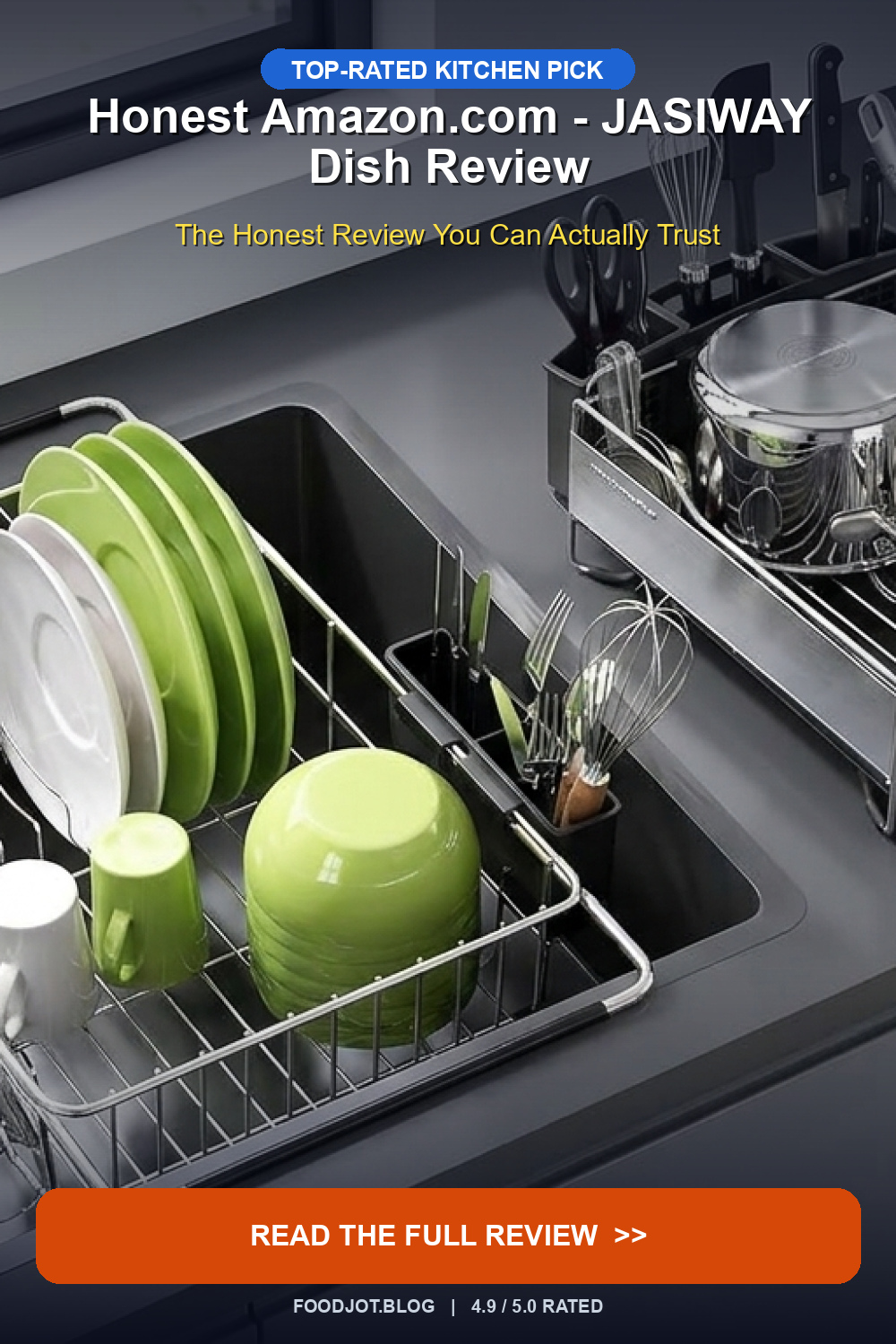 Honest Amazon.com - JASIWAY Dish Review - Pinterest Pin