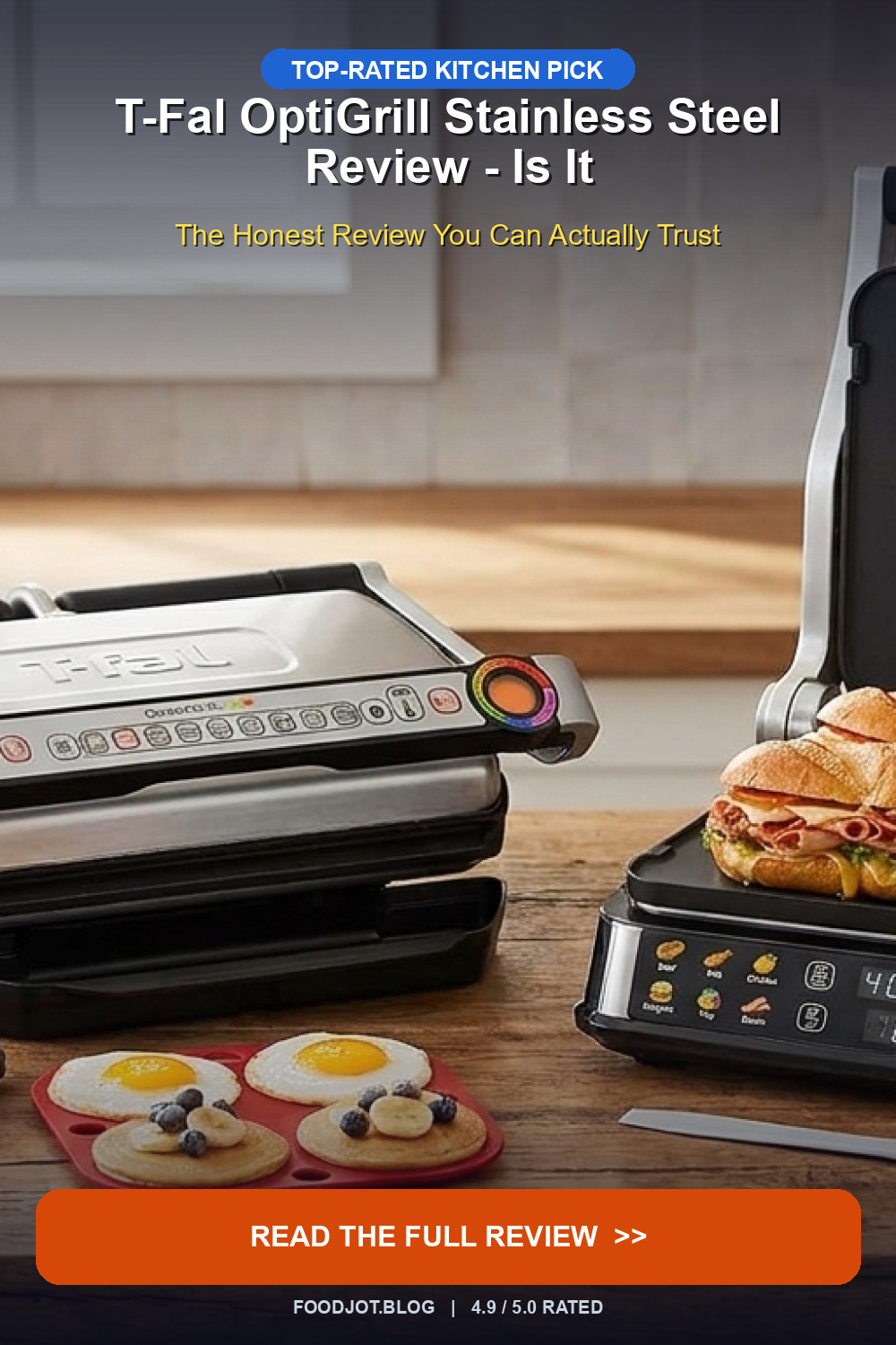 T-Fal OptiGrill Stainless Steel Review - Is It Wor... - Pinterest Pin