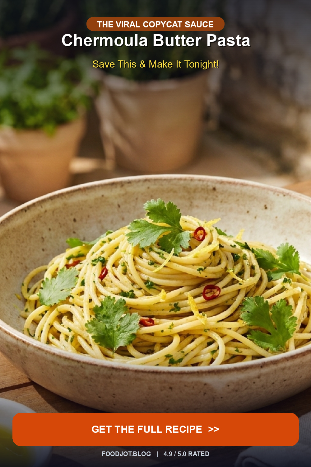 Chermoula Butter Pasta — The Moroccan Herb Sauce T... - Pinterest Pin