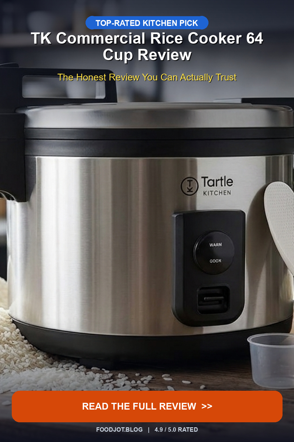 TK Commercial Rice Cooker 64 Cup Review - Pinterest Pin