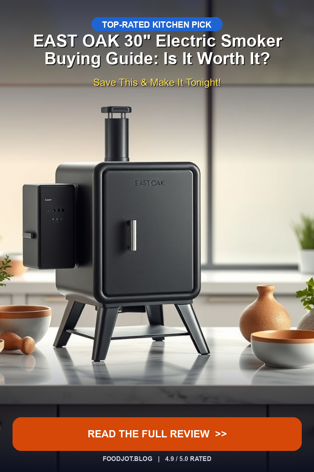 EAST OAK 30" Electric Smoker Buying Guide - Pinterest Pin