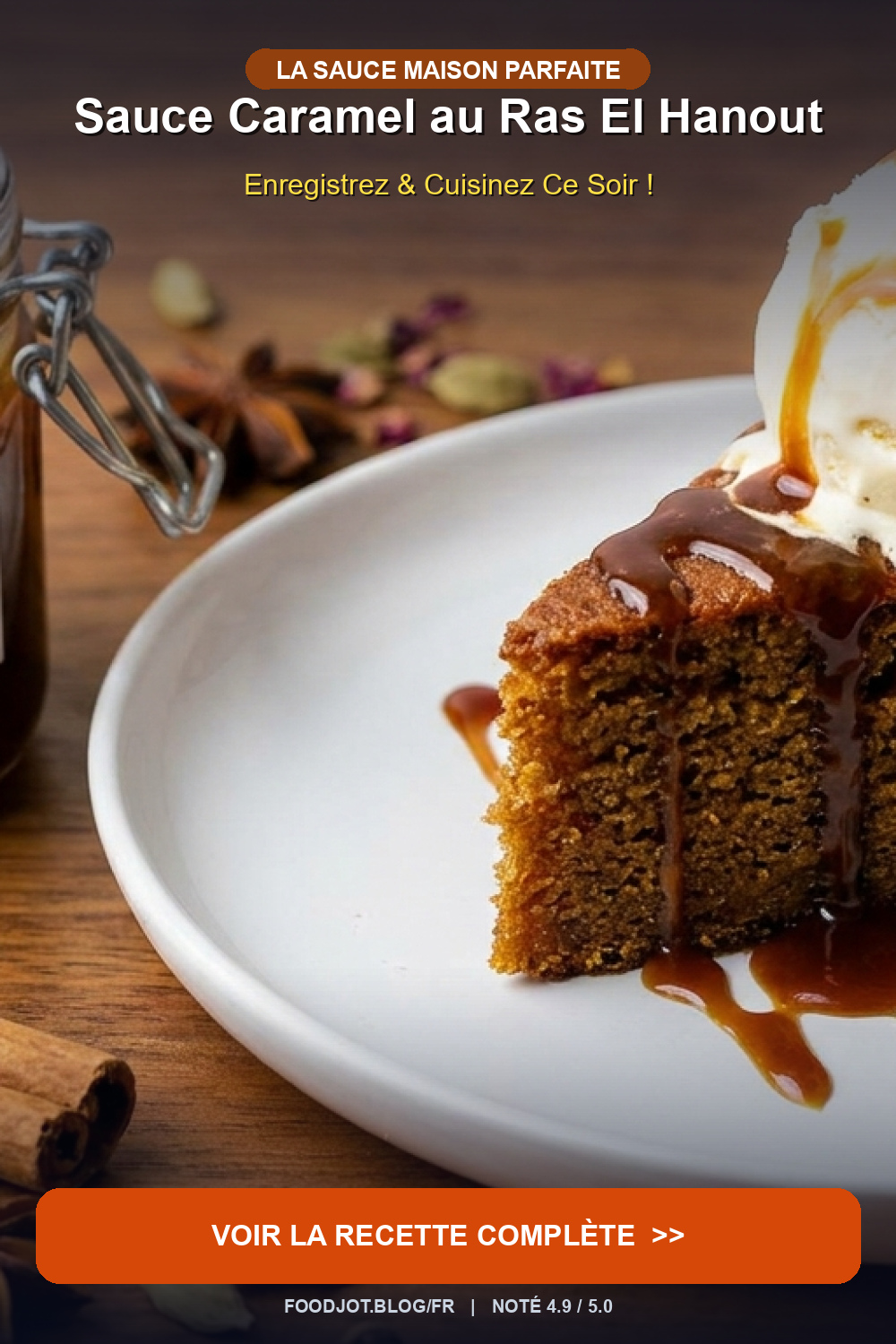 Sauce Caramel au Ras El Hanout - Pinterest Pin