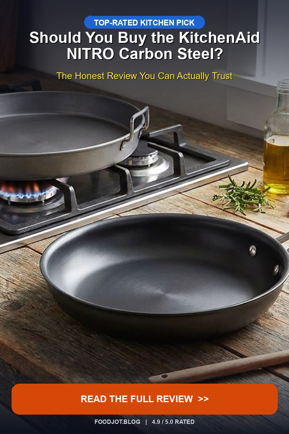 Should You Buy the KitchenAid NITRO Carbon Steel? ... - Pinterest Pin