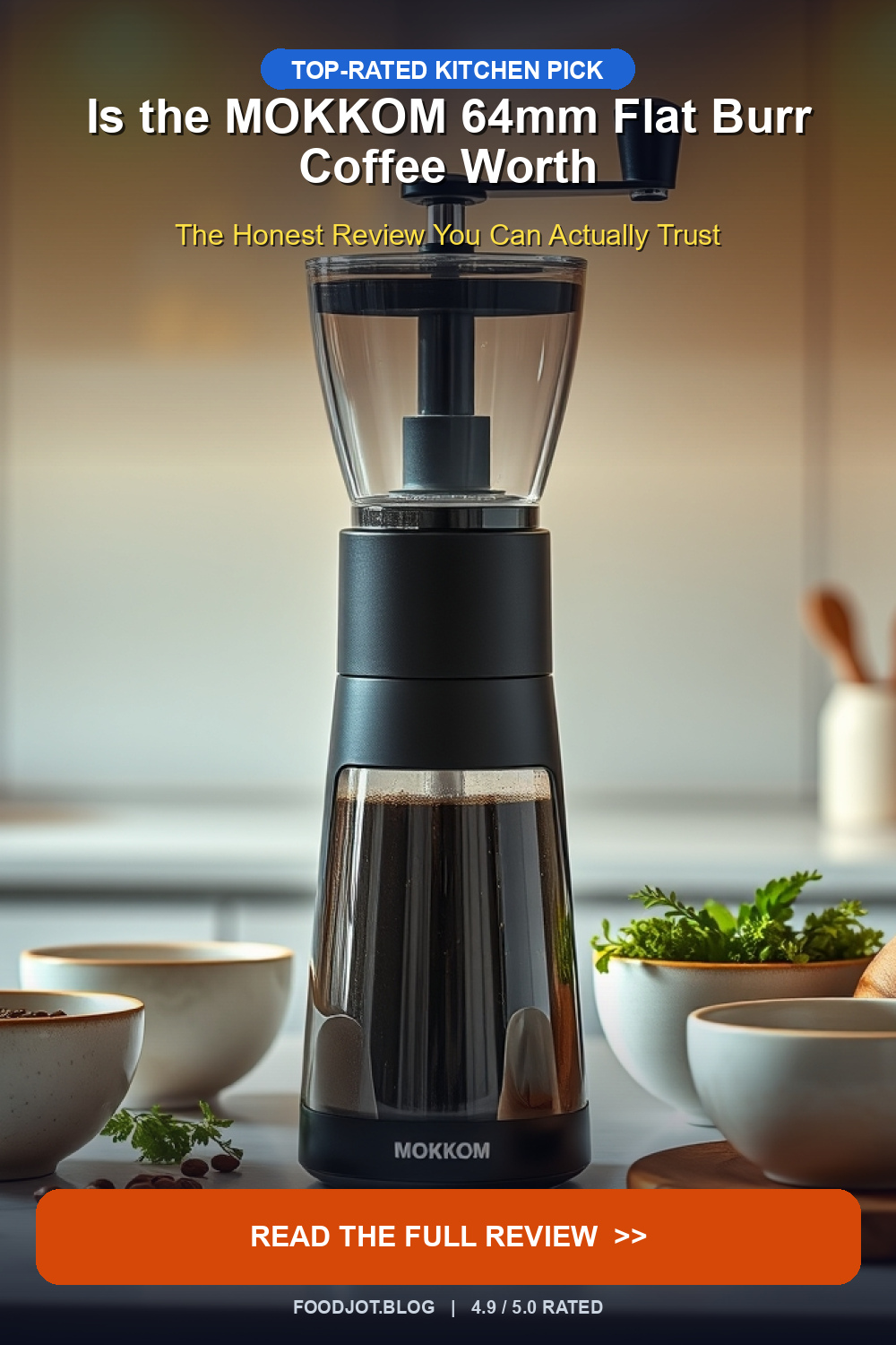 Is the MOKKOM 64mm Flat Burr Coffee Worth Buying? ... - Pinterest Pin