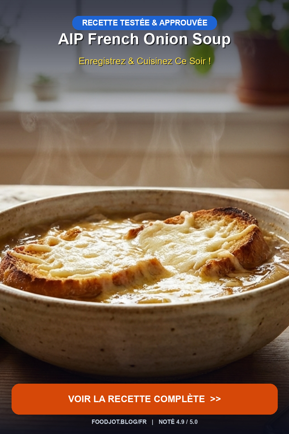 AIP French Onion Soup — The Version Without Wine, ... - Pinterest Pin