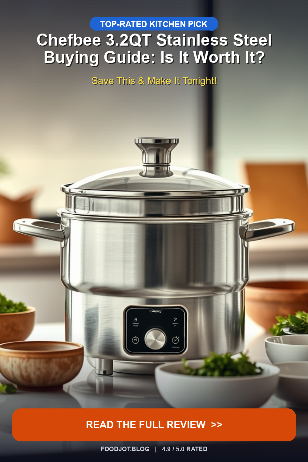 Chefbee 3.2QT Stainless Steel Buying Guide - Pinterest Pin