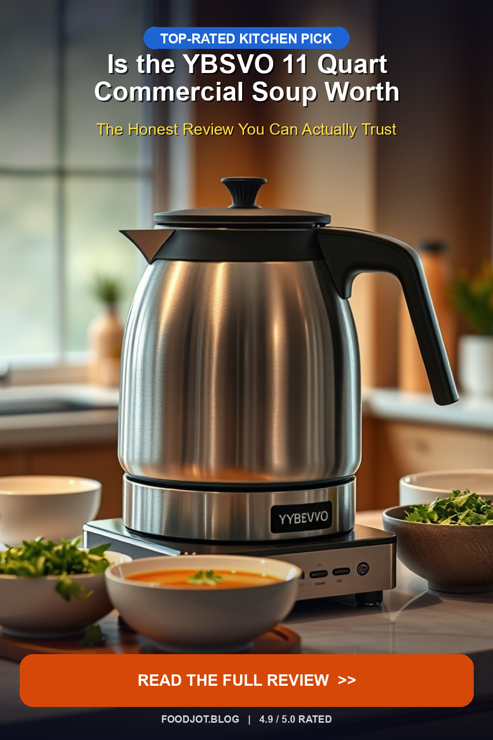 Is the YBSVO 11 Quart Commercial Soup Worth Buying... - Pinterest Pin