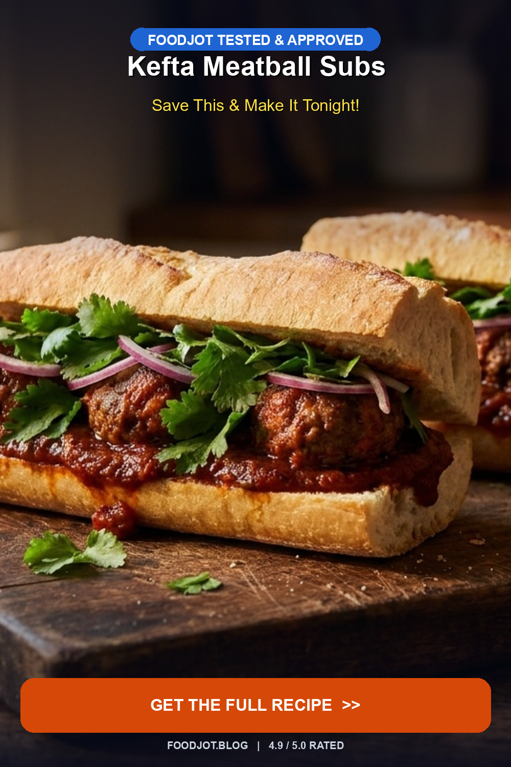 Kefta Meatball Subs — Morocco's Answer to the... - Pinterest Pin