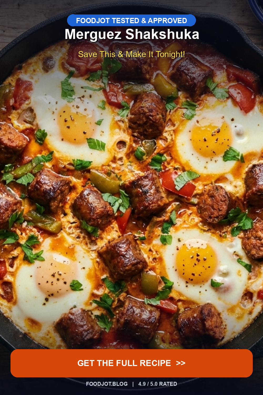 Merguez Shakshuka - Pinterest Pin